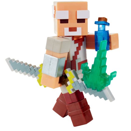 Mattel Minecraft Dungeons 3.25-in Collectible Pake Battle Figure and Accessories, Based on Video Game, Imaginative Story Play Gift for Boys and Girls Age 6 and Older