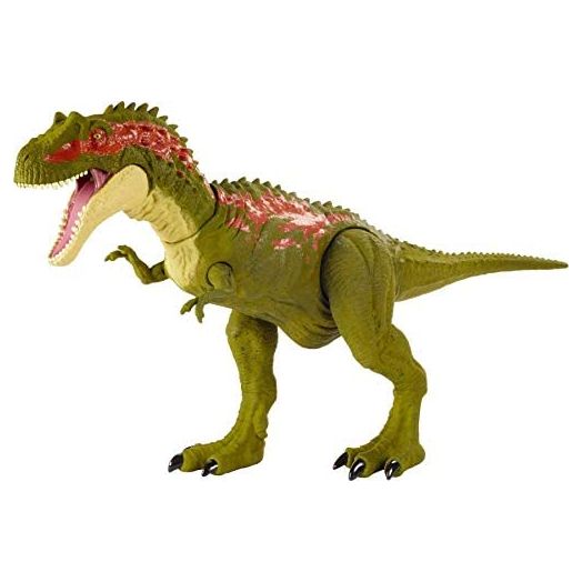 Jurassic World Massive Biters Larger-Sized Dinosaur Action Figure with Tail-Activated Strike and Chomping Action, , Movable Joints, Movie-Authentic Detail; Ages 4 and Up [Amazon Exclusive]