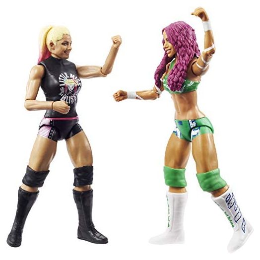 ?WWE Sasha Banks vs Alexa Bliss Championship Showdown 2 Pack 6 in Action Figures Monday Night RAW Battle Pack for Ages 6 Years Old and Up?