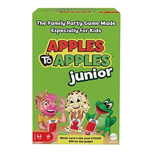 Mattel Games Apples to Apples Junior, The Game of Crazy Comparisons, Board Game with 504 Cards