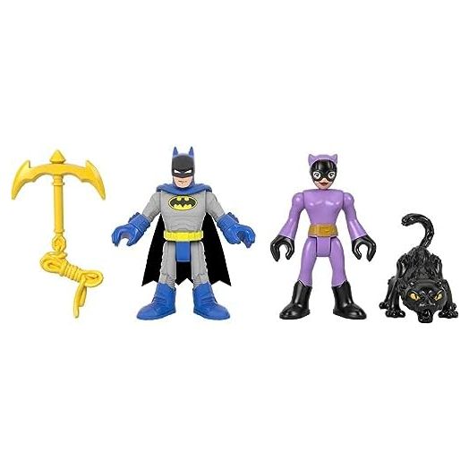 Fisher-Price Imaginext DC Super Friends Batman & Catwoman Figure Set for Preschool Kids Ages 3 to 8 Years