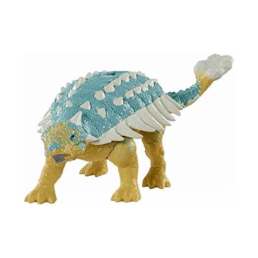 Jurassic World Camp Cretaceous Roar Attack Ankylosaurus Bumpy Dinosaur Action Figure, Toy Gift with Strike Feature and Sounds