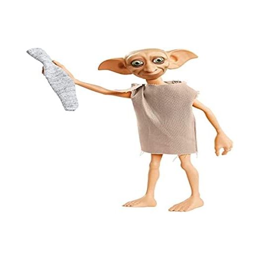 Harry Potter Collectible Dobby The House Elf Doll (5-inch), Wearing Fabric Tunic, with Sock Accessory, Gift for Collectors and Kids 6 Years Old and Up