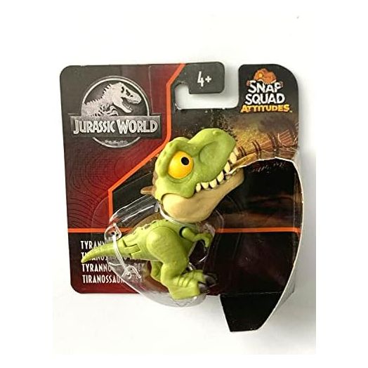 JurassicWorld Snap Squad Attitudes T Rex Tyrannosaurus Rex [Green] 2" inch Fun Chomper