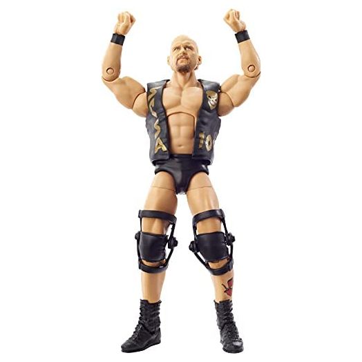 WWE Stone Cold Steve Austin Royal Rumble Elite Collection Action Figure with Authentic Gear & Accessories, 6-in Posable Collectible Gift for WWE Fans Ages 8 Years Old & Up