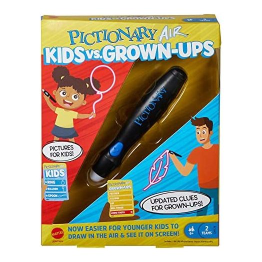 Mattel Games Pictionary Air Kids vs Grown-Ups Family Drawing Game