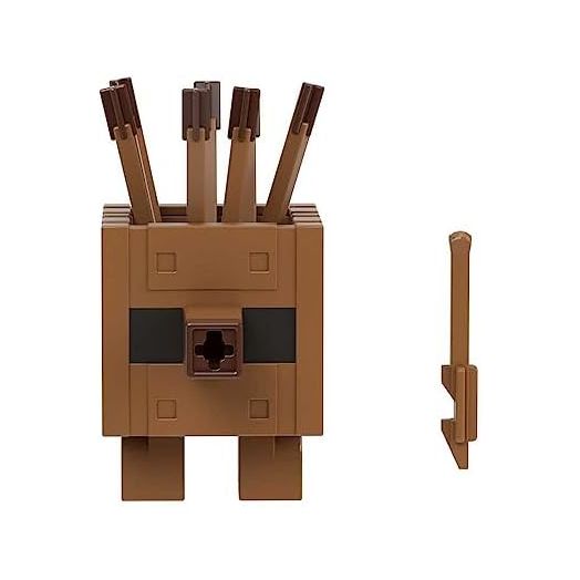 Mattel Minecraft Legends Action Figure, Plank Golem with Attack Action & Accessory, Collectible Toy, 3.25-inch