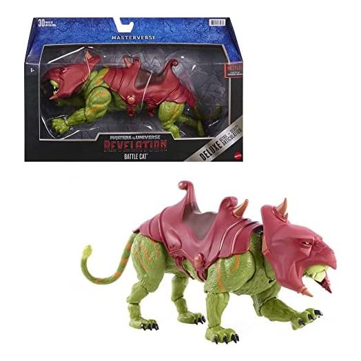 Masters of the Universe Masterverse Battle Cat, 14-in Motu Battle Figure for Storytelling Play and Display, Gift for Kids Age 6 and Older and Adult Collectors [Amazon Exclusive]