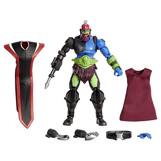 Masters of the Universe Masterverse Revelation Trap Jaw Action Figure with 30+ Articulated Joints, Swappable Hands & 3 Battle Accessories, 7-inch Motu Collectible Gift