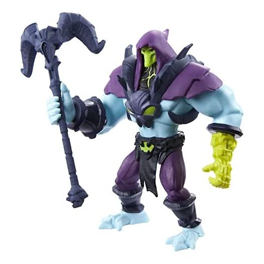Masters of the Universe He-Man and The Action Figures, Skeletor Action Figure Based on Animated Series for Storytelling Play, Articulated Battle Characters, Gift for 4 Years and Older