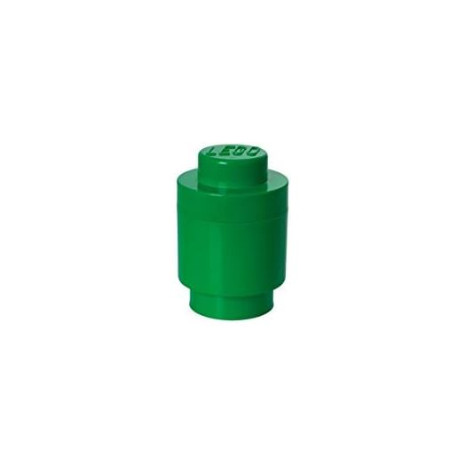 Lego Round Storage Box 1, Dark Green