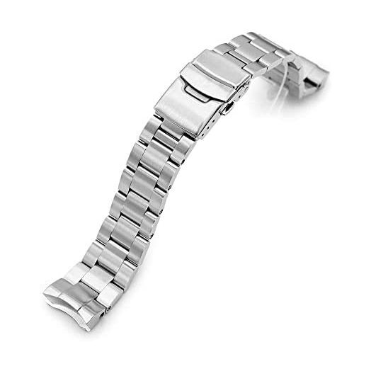 MiLTAT 20mm Watch Band for SEIKO SBDC001 SBDC031 SBDC035, Super-O Solid Screw-Links