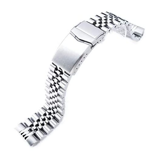 MiLTAT 22mm Watch Band for Seiko Turtle SRP775 SRP777 SRPA21, Super-J Solid Screw-Links