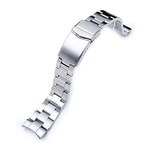 MiLTAT Watch Band compatible with Seiko Orient Mako II, Ray II, 22mm Super-O Boyer Solid Screw-Links