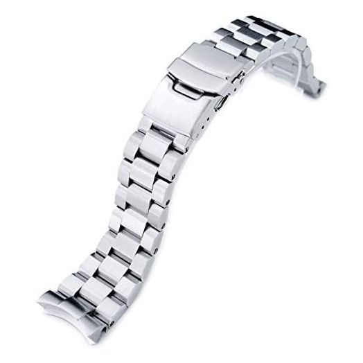 MiLTAT 22mm Watch Band for Seiko SKX007 SKX009 SKX011, Hexad Solid Screw-Links SEL