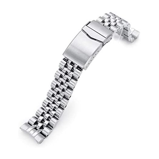 MiLTAT 20mm Watch Band for Seiko Mini Turtle SRPC35 SRPC41, Super-O Solid Screw-Links