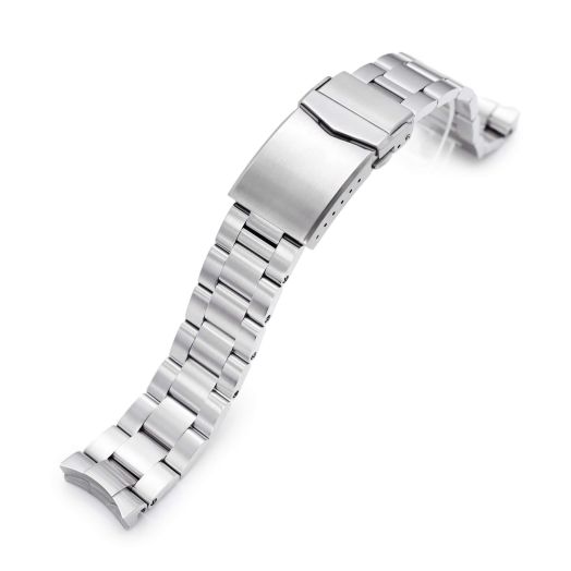 20mm Metal Watch Band compatible with Seiko 5 40mm models SRPE61, Brushed Super-O Boyer