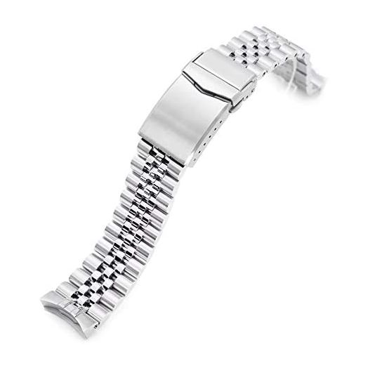 20mm Metal Watch Band Compatible with Seiko 5 40mm Models SRPE51 SRPE61, Brushed Super-J Louis