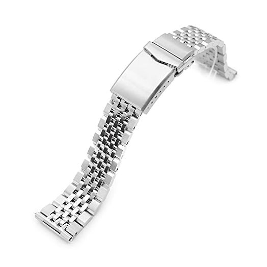MiLTAT 19mm Asteroid QR Metal Watch Band Straight End Quick Release, 316L Stainless Steel