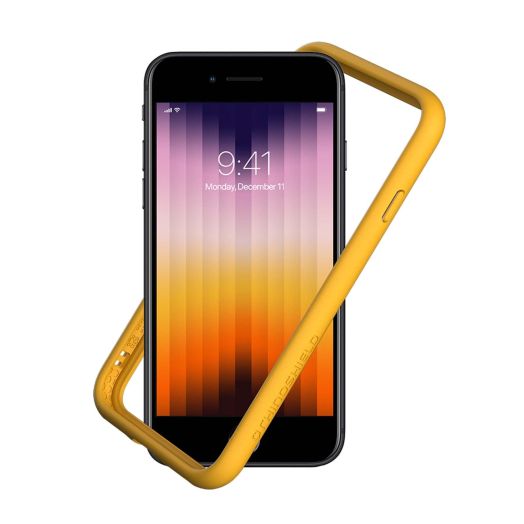 RhinoShield Bumper Compatible with [iPhone SE 3 / SE 2/8 / 7] | CrashGuard NX - Shock Absorbent Slim Design Protective Cover 3.5M / 11ft Drop Protection - Yellow