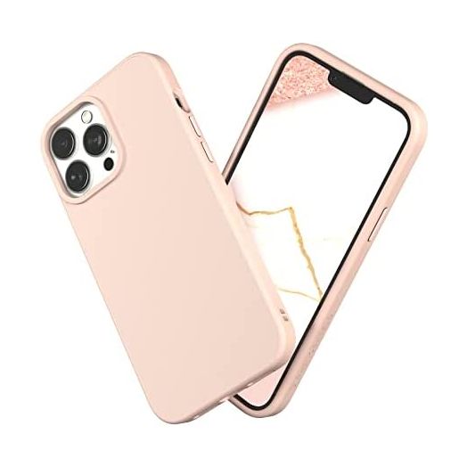RhinoShield Case Compatible with [iPhone 13 Pro Max] | SolidSuit - Shock Absorbent Slim Design Protective Cover with Premium Matte Finish 3.5M / 11ft Drop Protection - Blush Pink