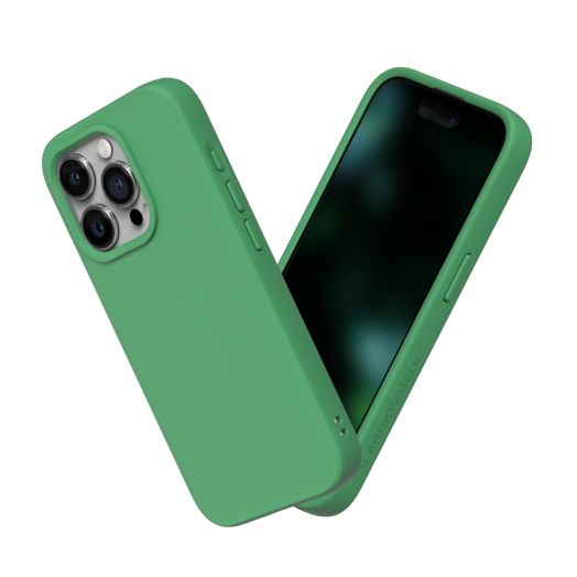 RhinoShield Case Compatible with [iPhone 15 Pro Max] | SolidSuit - Shock Absorbent Slim Design Protective Cover with Premium Matte Finish 3.5M / 11ft Drop Protection - Parakeet Green