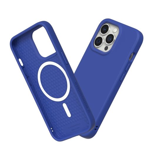 RhinoShield SolidSuit Case Compatible with Magsafe for [iPhone 13 Pro Max] | Shock Absorbent Slim Design Protective Cover with Premium Matte Finish 3.5M / 11ft Drop Protection - Classic Blue