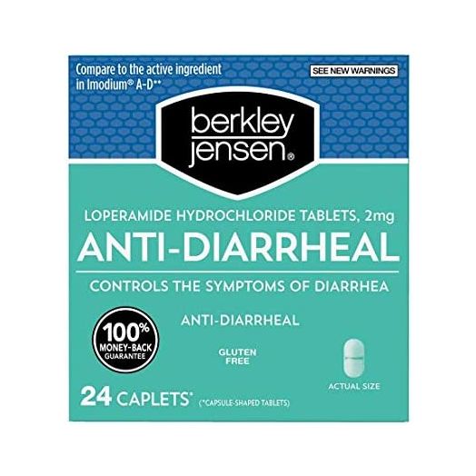 Berkley Jensen Anti-Diarrheal Medicine Loperamide Hydrochloride Tablets 2 mg - New Presentation