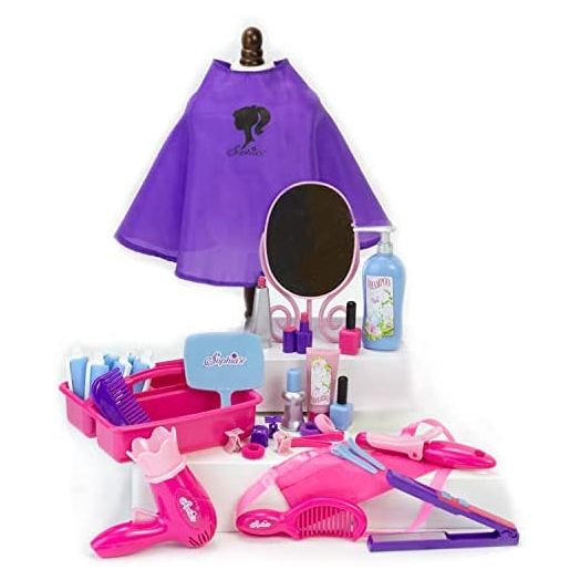 Sophia's by Teamson Kids Hair Salon Complete 30 Piece Play Set for 18" Dolls