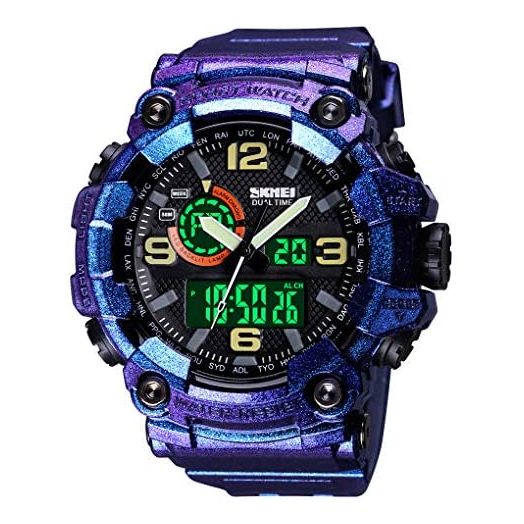 KXAITO Men's Watches Sports Outdoor Waterproof Military Wrist Watch Date Multi Function Tactics LED Alarm Stopwatch