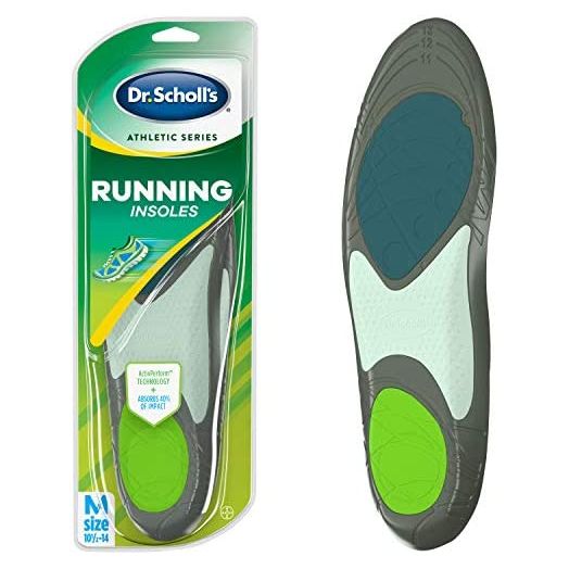 Dr. Scholl’s Running Insoles // Reduce Shock and Prevent Common Running Injuries: Runner's Knee, Plantar Fasciitis and Shin Splints for Men's 10.5-14