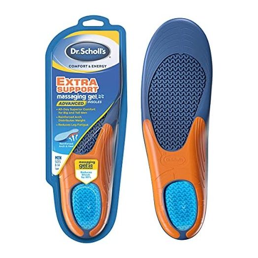 Dr. Scholl’s Extra Support Insoles Superior Shock Absorption and Reinforced Arch Support for Big & Tall Men to Reduce Muscle Fatigue So You Can Stay on Your Feet Longer (for Men's 8-14)