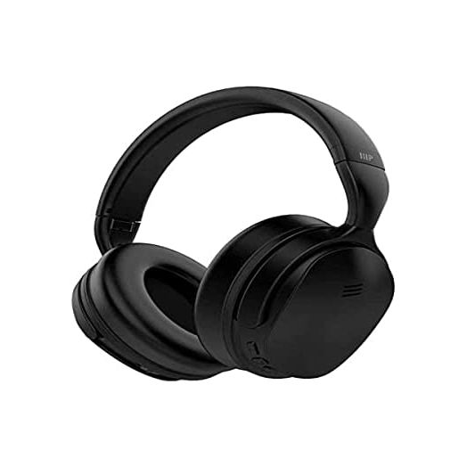 Monoprice BT-300ANC Wireless Over Ear Headphones - Black with (ANC) Active Noise Cancelling, Bluetooth, Extended Playtime