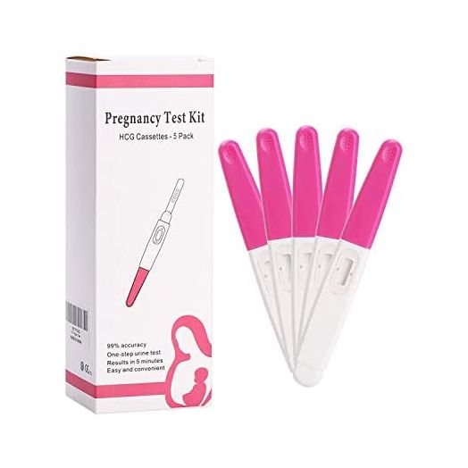 Pregnancy Test Strips,Rapid Early Detection Pregnant Test HCG Tests Pregnancy Testing 5Pack Home Urine Hcg Pregnancy Test Kit, Individually Wrapped