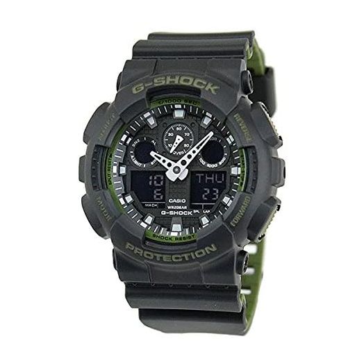 Casio GA-100L-1A G-Shock GA-100 Military Series Watch (Black / One Size)