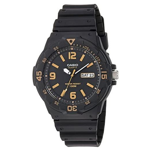 Casio Men's 'Classic' Quartz Resin Casual Watch, Color:Black (Model: MRW-200H-1B3VCF)