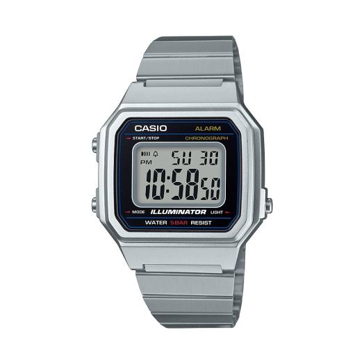 Casio Men's B650WD-1ACF Classic Digital Display Quartz Silver Watch