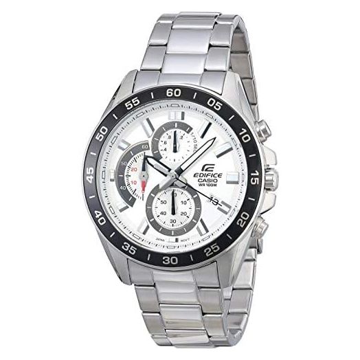 Casio Men's EFV-550D-7AVUDF Edifice Analog Display Quartz Silver Watch