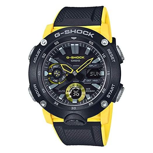 Casio GA2000-1A9 G-Shock Men's Watch Black/Yellow 51.2mm Carbon/Resin