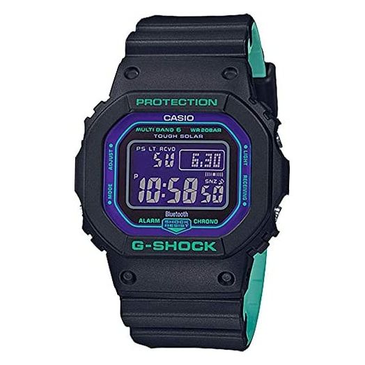 Casio G-Shock GWB5600BL-1 Black Teal Digital Resin Watch