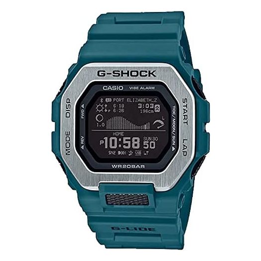 Casio G-Shock G-Lide Teal Resin Surf Watch GBX100-2