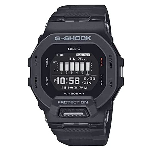 G-SHOCK Men's GBD200 Square Case Watch Black
