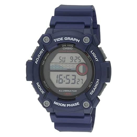 Casio Tide Graph Moon Phase Men's Sports Watch w/Illuminator (Model WS-1300H-2AV Blue)