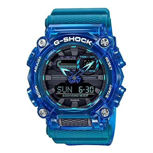 G-Shock GA900SKL-2A Sound Waves Skeleton Series Watch, Teal