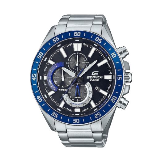 Casio Men's Quartz Sport Watch with Stainless Steel Strap, Silver-Tone, 22 (Model: EFV620D-1A2V), TBA