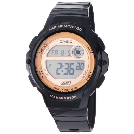 Casio Illuminator LED Illuminator 5-Year Battery Lap Memory 60 Women's Digital Sports Watch Model: LWS-1200H-1AV