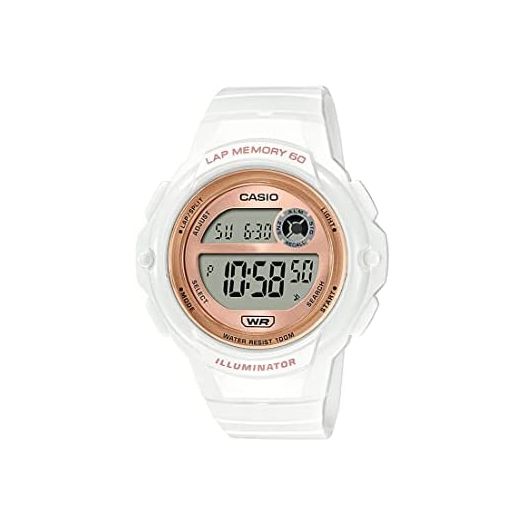Casio Illuminator Lap Memory 60 5-Year Battery Women's Digital Sports Watch (Casio Model: LWS-1200H-7A2V)