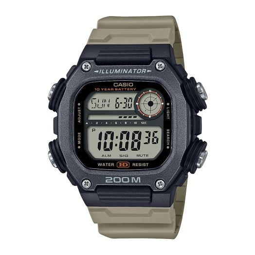 Casio Men's Quartz 10-Year Battery 200M Water Resistant Extra Long Band Watch DW-291HX-5AV