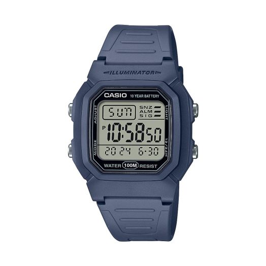 Casio Illuminator 10-Year Battery Digital Watch W-800H-2AVCF