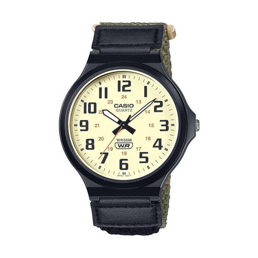 Casio Quartz Classic Velcro Strap Watch MW-240B-3BVCF